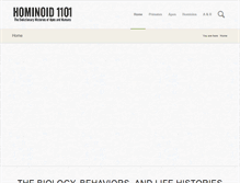 Tablet Screenshot of hominoid1101.com